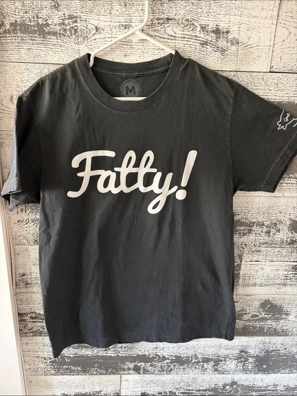 Men’s Short-Sleeve Graphic Tee with White 'Fatty!' Script